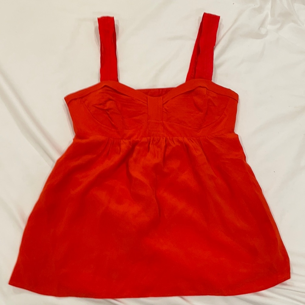 100% Silk Armani Exchange Silk Peplum Style Top